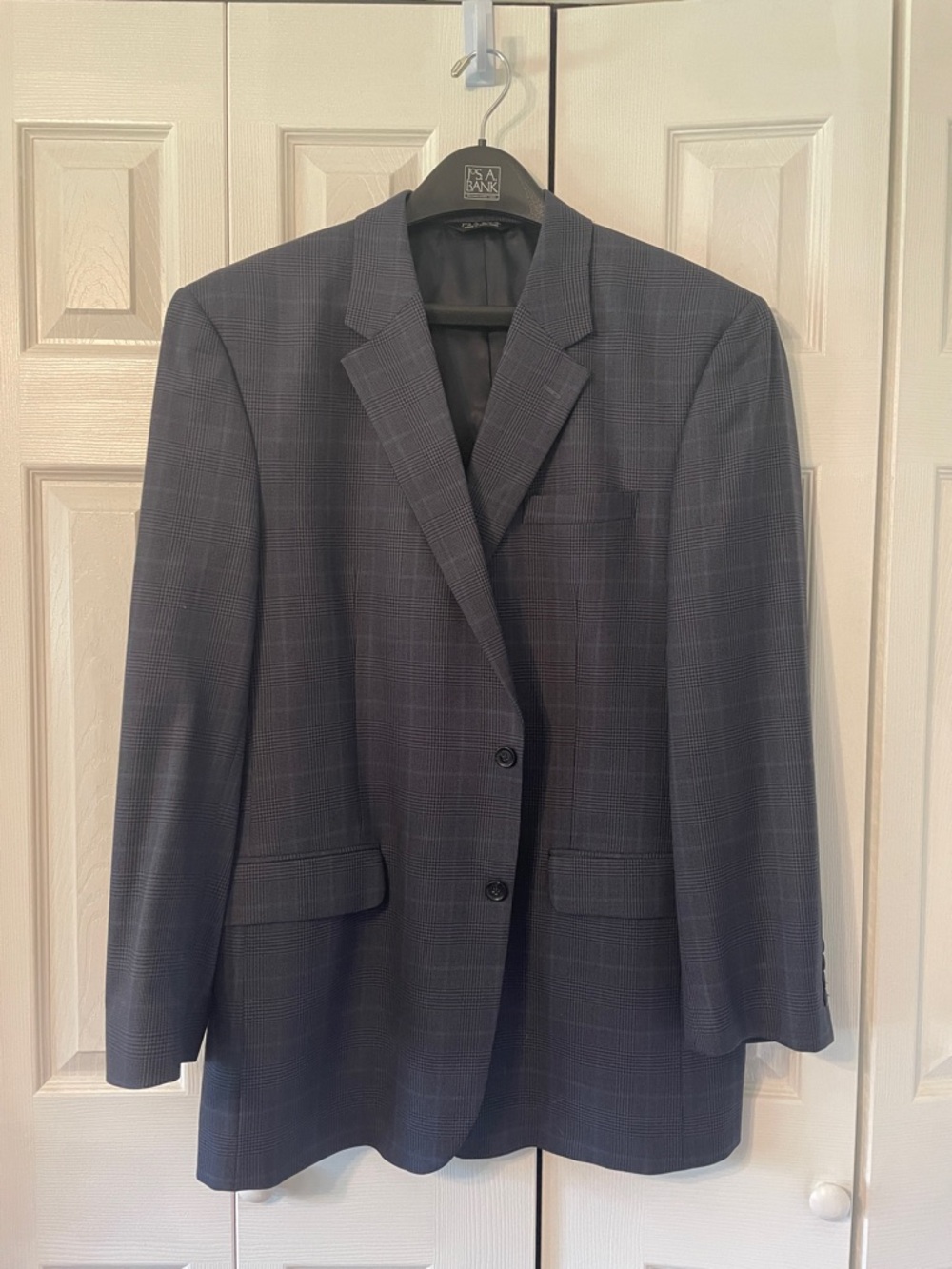 Jos. A. Bank Men's Charcoal Glen Plaid Sport Coat